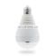 Hot sale 360 Degree LED Light 960P Wireless Panoramic Home Security WiFi CCTV Fisheye Bulb Lamp IP Camera Two Ways Audio