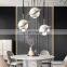 Modern Decor Hanging Lamp Hotel Restaurant Geen Black White Marble Pendant Lights Indoor Home Round Chandelier