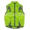Fluorescent nylon for reflective vest,yellow safety reflective vest