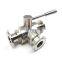 3 Way Tri Clamp Sanitary Ball Valve
