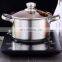 China stainless steel pots and pans soup hotpot stainless steel casserole rotating pot