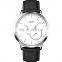 OEM custom logo men wristwatch brand Skmei 1510 japan movement waterproof genuine black leather quartz watch