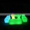 led lighting rental furniture illuminated plastic clear light LED bar seating led plastic party chair white wedding chair