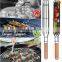 Portable Stainless Steel  BBQ Tool Set Grilling Baskets for Fish Chicken and Onion