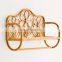 Hot Sale Rattan Wall Shelf Flower-Shaped Decor Storage Rack for Bathroom Wicker Plant Hanging Wholesale Vietnam Supplier