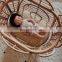 High Quality Rattan doll Cradle Bassinet bed, Mini Rattan Doll Bassinet kid room decor, straw moses basket Wholesale
