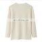 Custom Loose Knitted 100% Pure Cashmere Pullover High Quality V Neck Sweater Casual Autumn/Winter Plus Size Breathable Solid