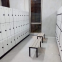 Simple Swimming Pool Changing Room HPL Locker 2 Doors Locker with Seat