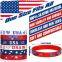 Factory Price Fast Shipping Global Hot Patriotic Theme Design Flag Independence Day Commemorative Party Silicone Wristband