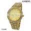 Wholesale luxury womens watches Gold Crystal Quartz cheap wrist watches