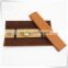 Luxury handmade packing pu leather wooden watch box