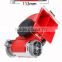 Super Loud Car Motorcycle Truck 12V Red Compact Dual Tone Electrical Horn Super Loud Horn Whistle Pump High Air Horn Snail Horn