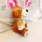 Plush 9cm Tall Bear Keychain/Soft Stuffed 9cm Height Bear with Embroided Heart Keychain/Simling Bear Soft Animal Keychain