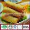 Frozen spring rolls with various vegetables
