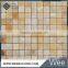 ITEM: MF001C2-P Natural Jade Marble Art Mosaic Golden Select Glass And Stone Mosaic Wall Tiles