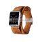 ICARER with two bukle Genuine Leather Watch Band For 42mm Apple Watch Bracelet 3 Wear Method with Metal connector MT-4888