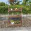 outdoor antique wooden plant stand