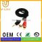 Gold plated 3.5mm 1 female to 2 male stereo audio cable audio cable with good price