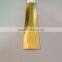 Multipurpose wall and floor aluminum tile trim in golden colour