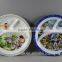 2015 Best Selling Melamine Kids Divided Dinner Plates/ Break-resistant Children plate/3 Compartment Kids Nutrition Tray