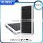 12000mah dual usb portable solar panel power bank