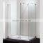 Rectangualr tempered glass shower screen simple shower door with tray