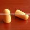 factory price for ear plugs Orange and yellow 2016 PU foam bullet shaped ear protection ear plug manufacturer in China