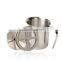 800ml Stainless Seel Milk Frother Jug Cappuccino Latte Foam Creamer Double Mesh Pump