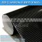 Self Adhesive Auto Decoration Black 4D Carbon Fiber Car Body Wrap Sticker Paper