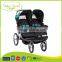 BS-42B aluminium alloy frame material junior baby swing stroller double with shock absorber