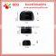 Zipper PU black waterproof cosmetic bag