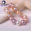 925 sterling silver Mix color round shape freshwater pearl bracelet very high luster and clear surface body jewelry