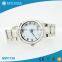 Custom logo business style water resistant sliver strap quartz watch