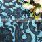 Black Flowers Cotton Nylon Lace Fabric Embroidery African Voile Lace Cord Lace Fabric