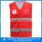 Cheap china wholesale working garment hi vis red safety vest