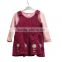 Wholesale children boutique clorhing baby girl dresses two pieces baby winter clothing