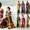 COTTON SILK SAREES WITH BLOUSE ATTACHED