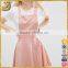 Wholesale fashion classic pinafore design stretch insert to back crossed back straps dress for women                        
                                                Quality Choice