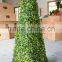 New product evergreen artificial boxwood outdoor plant cone tower topiary tree
