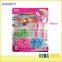 Popular diy rubber weaving looms kit make crazy bracelet rainboww loom kit