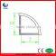 TSP026 V Shape Waterproof LED PC Profile 10*10mm