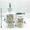 Ceramic sugar coffee tea storage canister set with lid for kitchen