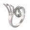 New Fashion Fashion Jewelry Women Lovely Gift Ring for Banquet Inlay Zircon Cubic