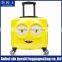 Cute Cartoon Minions Kid School Travel Trolley ABS PC Luggage Bag