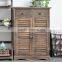 Living room solid wood shutter shoes collect racks ,storage cabinet