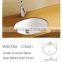 Small oval ceramic counter Belize inset basin for child