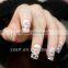 Custom sexy wedding white lace nail art sticker real lace nail wrap fashion real lace full nail sticker factory