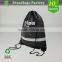 Lead Free Practical black reflective backpack drawstring bag