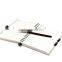 handmade fancy fabric covered notebook with pen