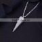 Awl charm necklace inverted triangle pendant necklace